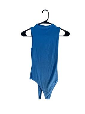 Sleeveless Blue Bodysuit